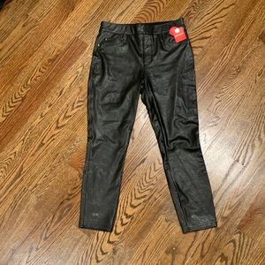 Spanx faux leather Moto leggings